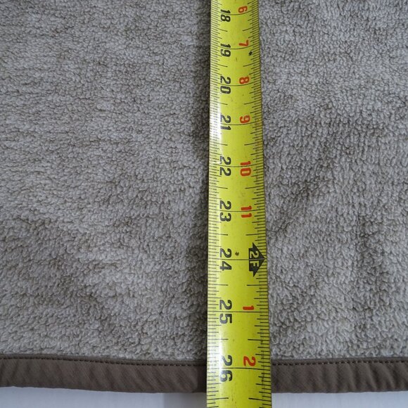 Abercrombie and Fitch Half Zip Pullover Jacket Men Size M Brown Taupe Tan - Picture 10 of 11